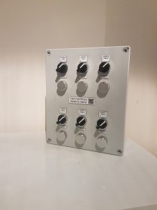 Fan Control Panel Manufacture with six variable speed fan controls ready for installation.