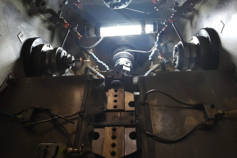 Industrial machine lighting upgrade completed using a bespoke LED conversion.